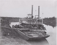 Bateau à vapeur Dakota de la Compagnie de transport de la rivière Rouge à Fort Dufferin, Red River, Manitoba
