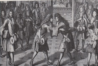 Louis XIV accueille Jacques II au Château de Saint-Germain