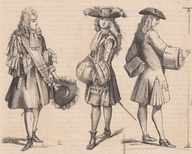 Hommes de qualité à la mode de la fin du 17e siècle et du début du 18e siècle