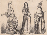 Costumes féminins portés en France à la fin du 17e siècle et au début du 18e siècle