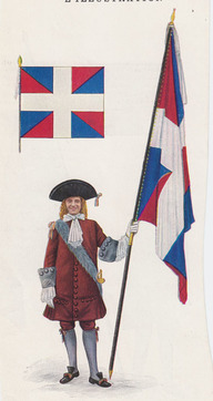 Costume porté par les soldats du Régiment de Carignan-Sallières