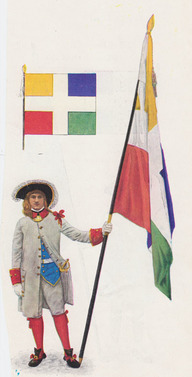Costume porté par les soldats du Régiment «Amiral de France»