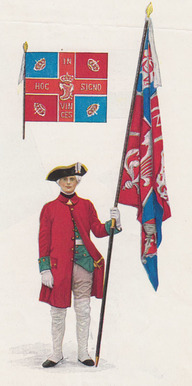 Costume porté par les soldats du Régiment de Lally
