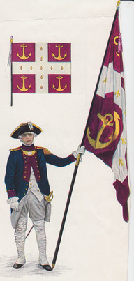 Costume porté par les soldats du Régiment de Bordeaux