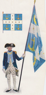 Costume porté par les soldats du Régiment de Saint-Malo