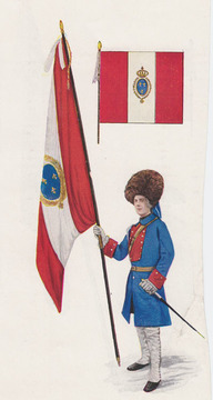 Costume porté par les soldats du Régiment de la Compagnie des Indes