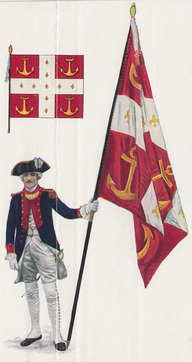 Costume porté par les soldats du Régiment de Brest