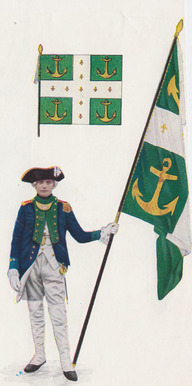 Costume porté par les soldats du Régiment de Rochefort