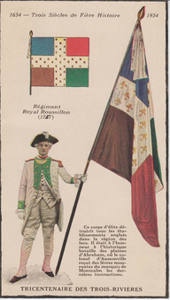 Costume porté par les soldats du Régiment Royal Roussillon