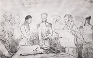L'assermentation de Charles Edward Poulett-Thomson (Lord Sydenham) par Sir J. Hope, 19 octobre 1839