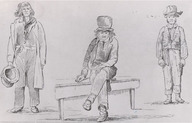 Voyageurs canadiens accompagnant le capitaine John Franklin lors d'une expédition entre le Fort William et Montréal en 1827