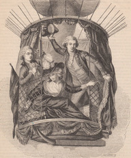 Ascension en aérostat de madame Sage, du Chevalier Biggin et du capitaine Vicente Lunardi, 20 juin 1785