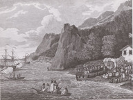 Le lancement du «North West America» à Nootka Sound sur la côte du Pacifique (Colombie-Britannique)