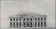 Dessin de la future demeure du président des États-Unis primé au concours de 1792
