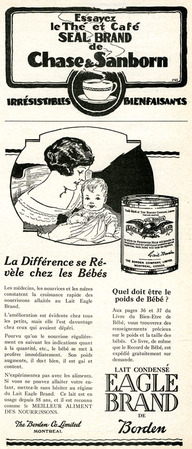 Publicité - Lait condensé «Eagle Brand»
