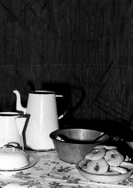 Vaisselle et galettes de chantier