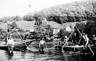 Drave sur la rivière L'Assomption à Sainte-Béatrix dans le rang Sainte-Cécile