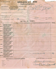 Feuille de règlement de la compagnie Groleau & Frère 