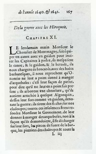De la guerre avec les Hiroquois