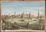 Les sources de la Nouvelle-France
Vue d'optique représentant la ville et le port de La Rochelle