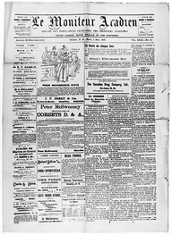 Journal Le moniteur acadien du mardi 7 juin 1898 vol XXI n 94