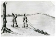 Indians allant chasser/ Indians going hunting