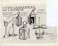 Lampes, bougeoirs et lanternes/ Lamps, Candlesticks, Lanterns.