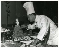 Un chef au Chanteclerc, Ste-Adèle au Salon de Dégustation qui a lieu annuellement au mois de septembre.