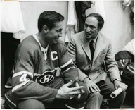 Jean Béliveau et Pierre-Elliot Trudeau
