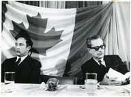 Pierre-Elliot Trudeau et Daniel Johnson
Entente “Plan de développement de l’Est du Québec” Rimouski
 