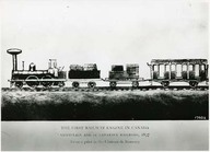 Le premier train au Canada
Champlain et St-Lawrence Chemins de fer
Photo à partir d’une impression se trouvant au Château de Ramezay

