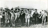 Doukhobors of the Thunder Hill Colony (Manitoba) moving supplies from Yorkton, Saskatchewan