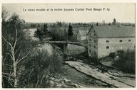 Le vieux moulin et la rivière Jacques-Cartier, Pont-Rouge, P.Q.