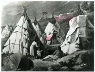 Tipi ou wigwam
Illustration tirée de L’Univers de l’Indien d’Amérique, p. 133.