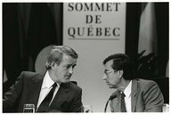 Brian Mulroney et Robert Bourassa
