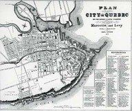 Plan of the city of Quebec