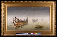Canoes in a fog, Lake Superior