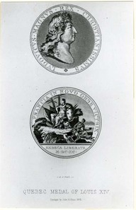 Quebec medal of Louis XIV
