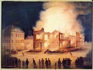 Incendie du parlement à Montréal