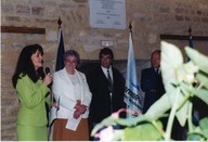 Cérémonie à la poudrière St-Luc à Brouage
Mme Renée Ouellette, responsable des affaires culturelles à la délégation du Québec à Paris représentant le délégué.
Michelle Olivet