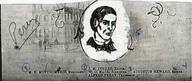 Alfred Parry, commerçant et pompier.
Gravure publiée dans Punch in Canada.