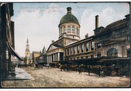 Le marché et l’église Bonsecours