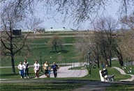 Vue d'ensemble des Plaines d'Abraham et de la Citadelle