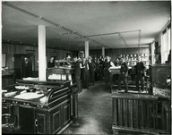 Interior of offices- Laurentide Pulp Mills Co.