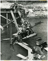 The Black Watch crosses Regge River south of Ommen on April 10th. While scenes of liberation take place elsewhere, units follow up leads supplied by Netherlands underground.