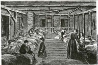 In L’Opinion publique
Les immigrants, qui arrivent à Montréal et qui sont hébergés au Hangar des Immigrants, se soumettent à la division des couples et des familles. Comme ce dortoir, réservé aux femmes et aux filles, il en existait d’autres, réservés aux hommes et aux garçons.