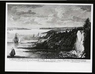 Vue de la chûte au Saut de Montmorency et de l’attaque des retranchements françois près de Beauport par le Général Wolfe avec le Grenadier de l’Armée le 31 juillet 1759.