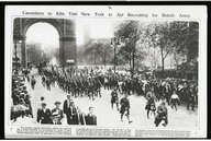 Canadians in kilts visit New York to aid recruiting for British Army