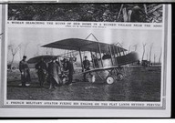 A French military aviator fixing his engine on the flat lands beyond pervyse.