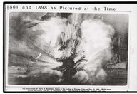 The destruction of the U.S. battleship Maine in the harbor of Havana, Cuba, on Feb. 15, 1898.